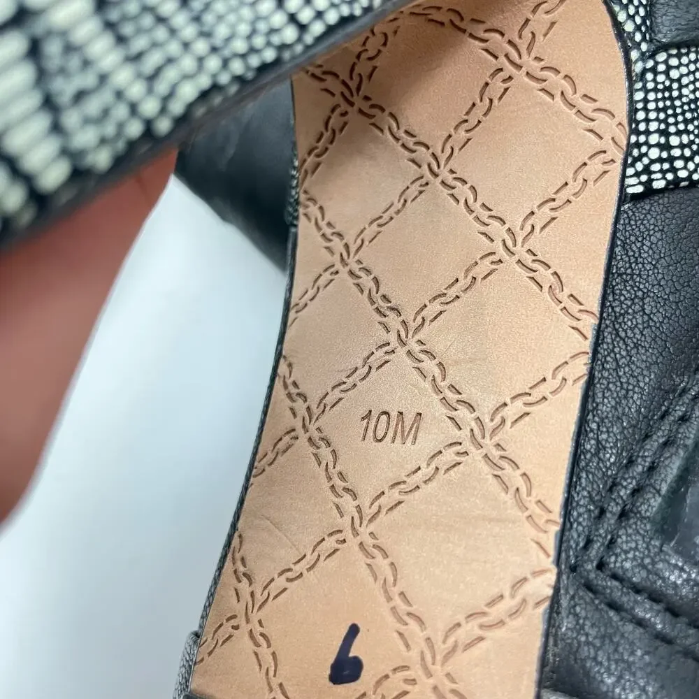 L.A.M.B. | Dorene Black Leather High Stiletto Heel Platform Booties - Picture 8 of 9